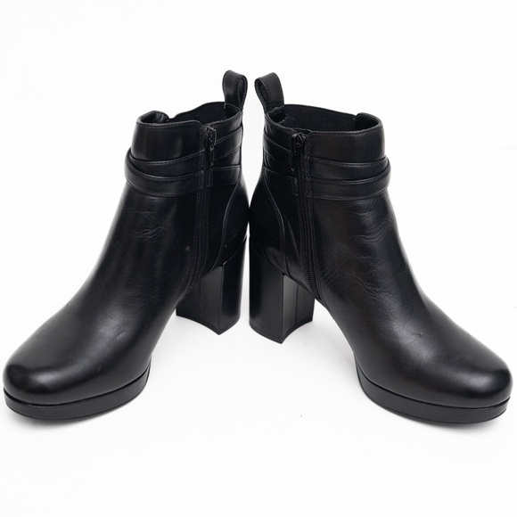 Vionic Black Leather Nalla Boots Size 7 - Picture 3 of 10